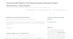 Desktop Screenshot of goodexamplepapers.com