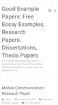 Mobile Screenshot of goodexamplepapers.com